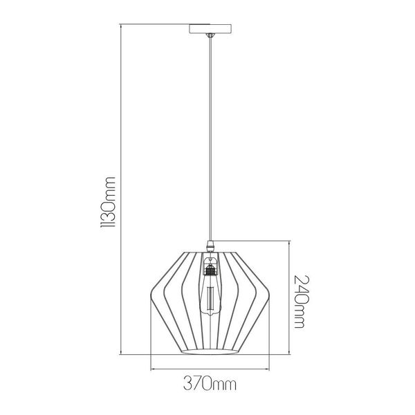 Fantasia STRINGS Susp. lamp black 1xE27 diam 37cm