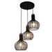 Fantasia RAGA pendant 3x E27 black + copper diam 23,5