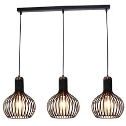 Fantasia RAGA pendant 3x E27 black + copper