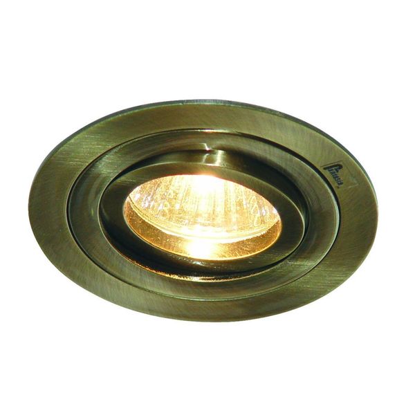 Fantasia LINUX LED ROUND ant.brass  + GU10 5W