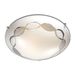 Fantasia SIRI ceiling lamp E27 1x60W Chrome + White glass