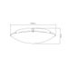 Fantasia SIRI ceiling lamp E27 2x60W Chrome + White glass