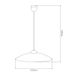 Fantasia SIRI pendant lamp E27 1x60W Chrome + White glass