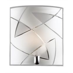 Fantasia ASARI wall lamp E27 1x60W Chrome + White glass