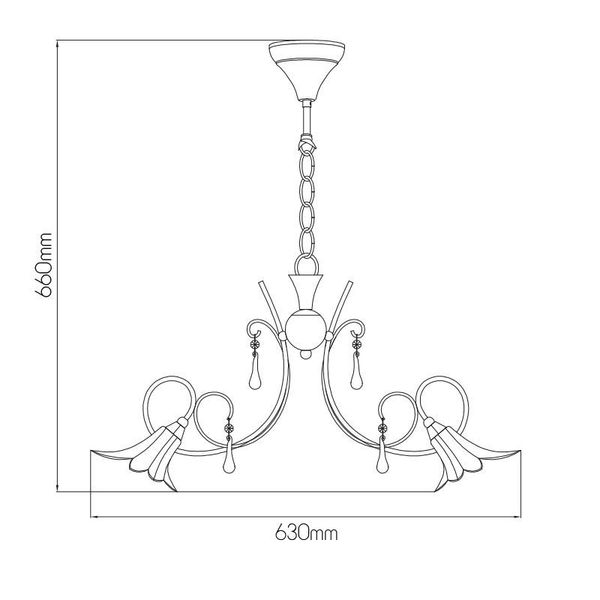 Fantasia TABOR susp. lamp chrome 5xG9 LED incl.