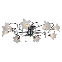 Fantasia TABOR ceiling lamp chrome 8xG9 LED incl.