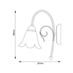 Fantasia SURYA Wall lamp 1xE14