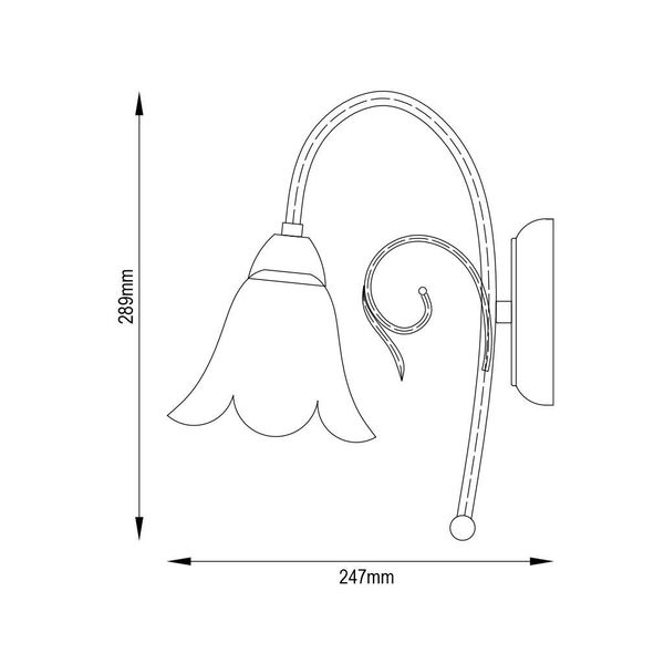 Fantasia SURYA Wall lamp 1xE14