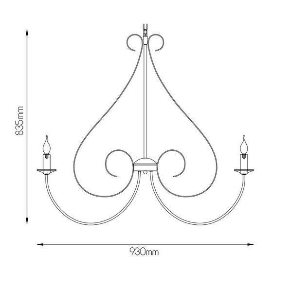 Fantasia MARQUIS pendant 8x E14 old white