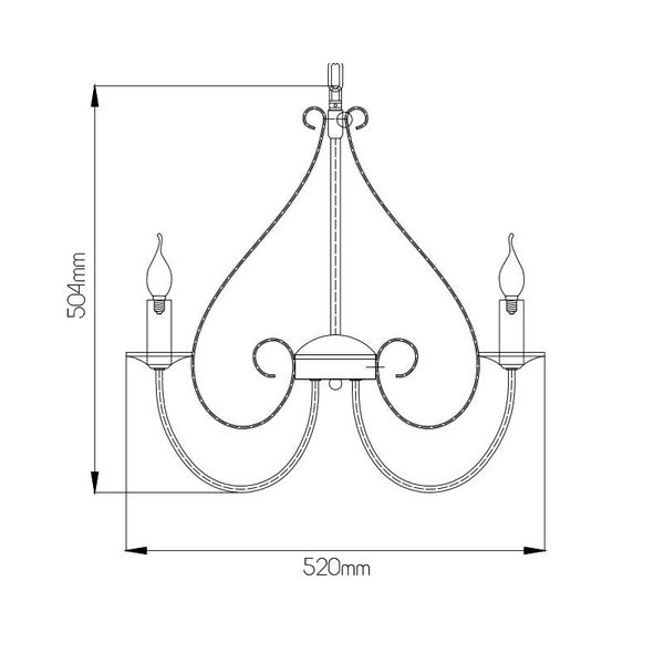 Fantasia MARQUIS pendant 3x E14 black