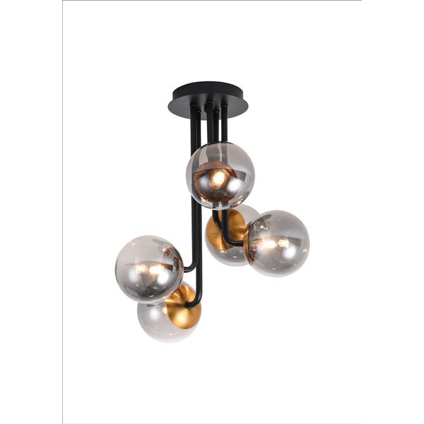 Fantasia TSURU ceiling light 5x G9 LED incl. black/bronze