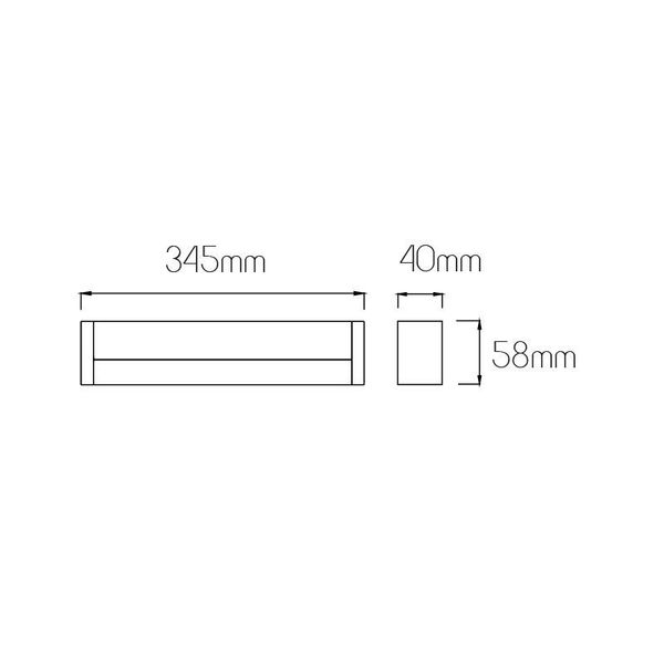 Fantasia SKEELER 5W wallamp 400lm 3000K Matt Silver