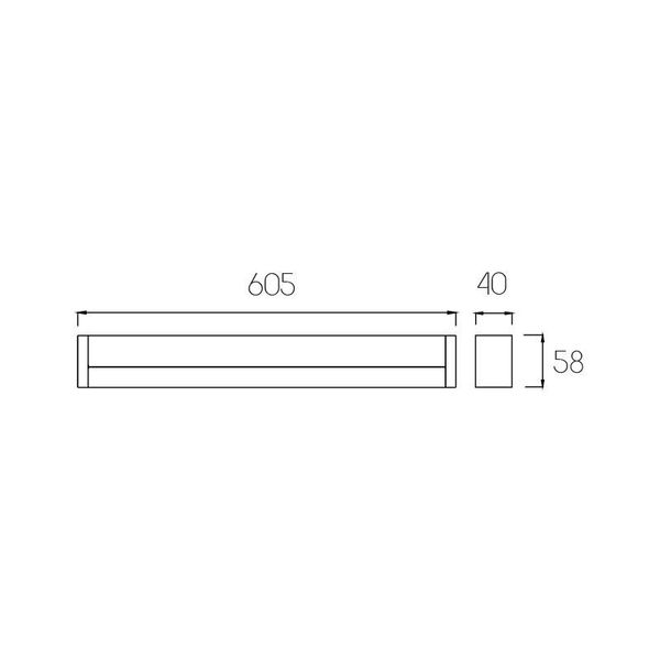 Fantasia SKEELER 12W wallamp 847lm 3000K WHITE