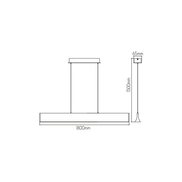 Fantasia AKARI LED 36Watt 1600Lm Pendant 3000K sanded white