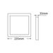 Fantasia FLUKE Ceilinglamp square White 18W 3000K 1440lm 23,5 cm