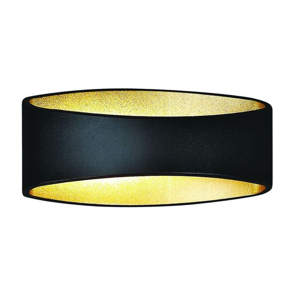 Fantasia MYRA v2.0 wall lamp up-down LED 6W satin black/gold, driver incl