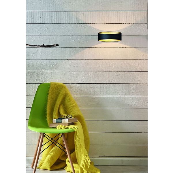 Fantasia MYRA v2.0 wall lamp up-down LED 6W satin black/gold, driver incl