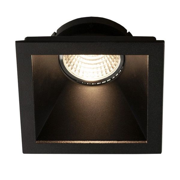 Fantasia TETIZ Square black recessed downlight GU10 excl