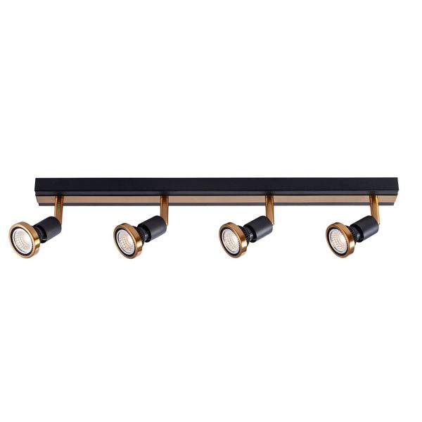 Fantasia ROBUS 4L bar GU10 LED 5W dim incl. black / bronze