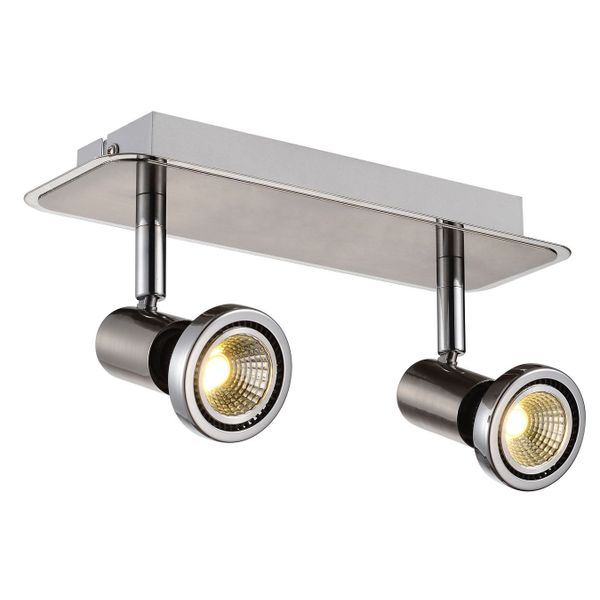 Fantasia XZIBIT spot head 2xGU10 5W LED satin chrome/Chrome