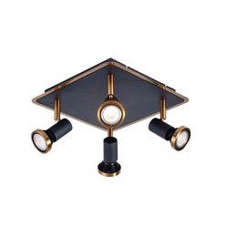 Fantasia XZIBIT 4L GU10 LED 5W dim incl. black / bronze