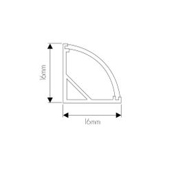 Fantasia CRONE Aluminium profile LED for strips 16*16*1000mm