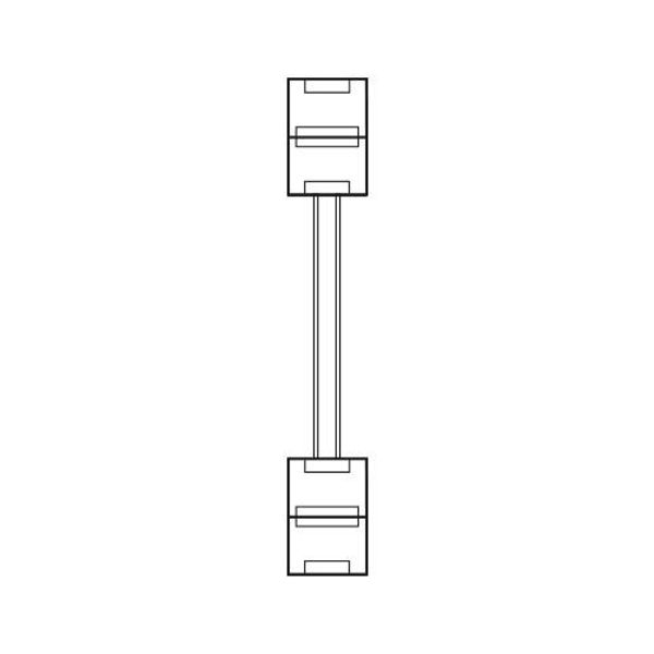 Fantasia 8mm double end connector with wire for SMD3528 flexible strp