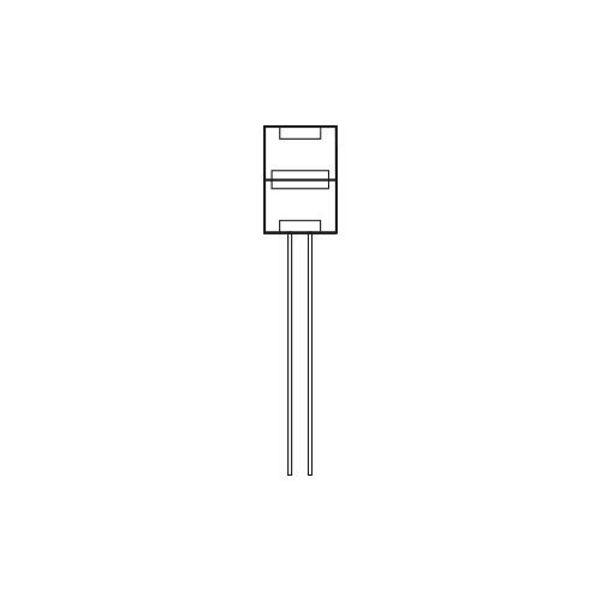 Fantasia 8mm single end connector with wire for SMD3528 flexible strip