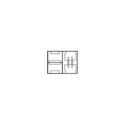 Fantasia 8mm double end connector for SMD3528 flexible strip