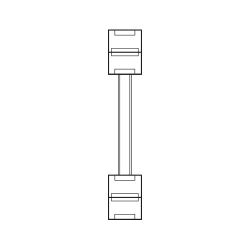 Fantasia 10mm double end connector with wire for SMD5050flexible stri