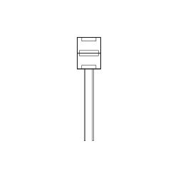 Fantasia 10mm single end connector with wire for SMD5050flexible stri