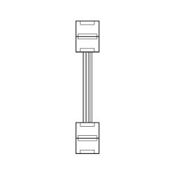 Fantasia 10mm double end connector with wire SMD5050 RGBflexible stri