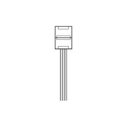 Fantasia 10mm single end connector with wire SMD5050 RGBflexible stri