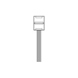 Fantasia 10mm double end connector with wire for RGBW flexible strip