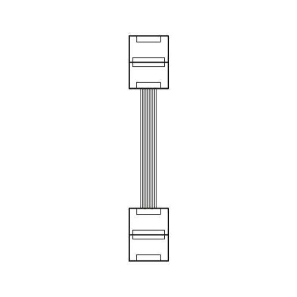 Fantasia 10mm double end connector with wire for RGBW flexible strip 10mm