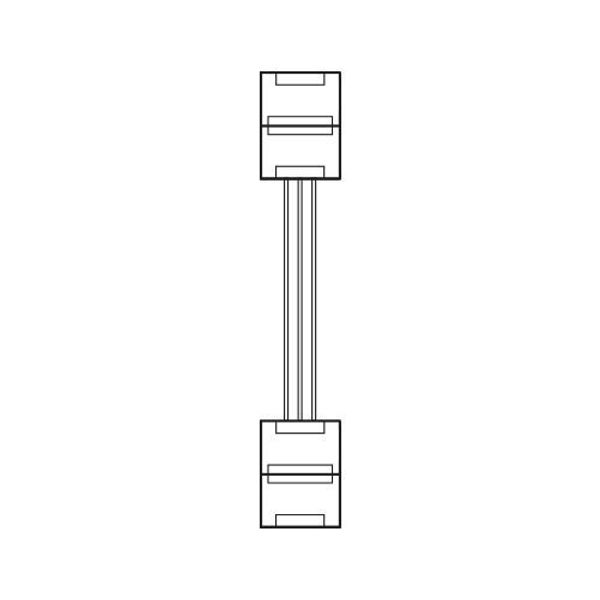 Fantasia 10mm double end connector with wire for CCT flexible strip