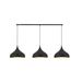 Fantasia RONIN pendant 120cm, 3xE27 incl, base black, pendant bl / gold