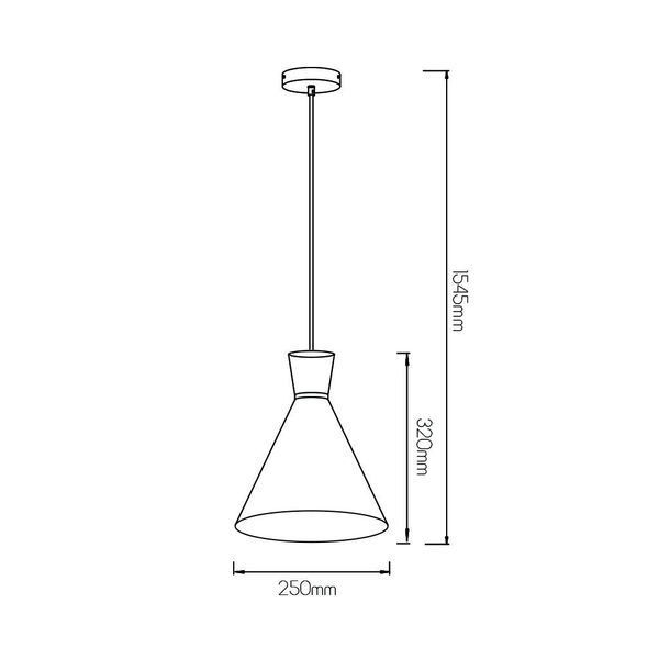 Fantasia Kono pendel Ø25 E27 white/white