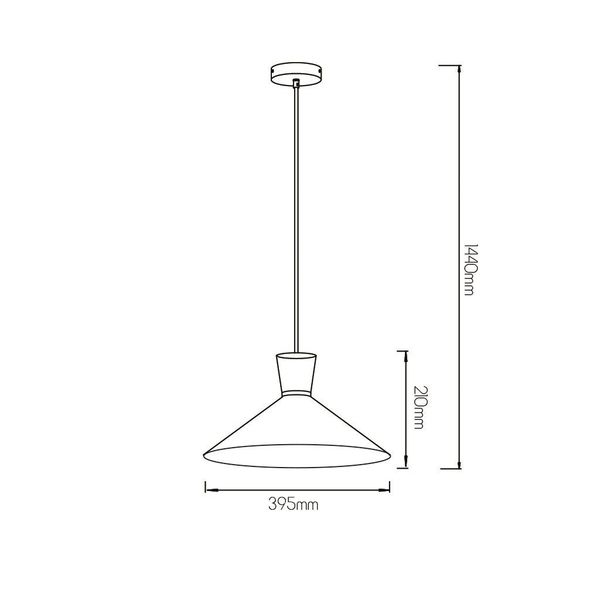 Fantasia Kono pendel Ø39,5 E27 copper/white