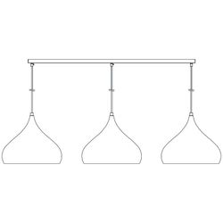 Fantasia Loose construction base for pendants 3x, white, 120cm