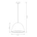 Fantasia NOBU pendant diam 600mm 1*E27 black/brass (300cm)