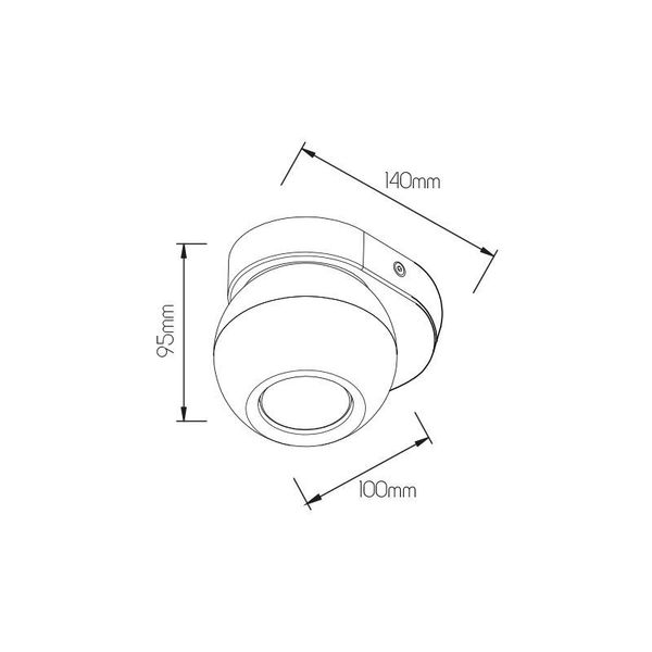 Fantasia TRITON 1L 5,5Watt 400Lm GU10 (3-step dimming) white