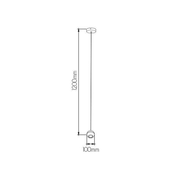 Fantasia TRITON 1L susp. 5,5Watt 400Lm GU10 (3-step dimming) black