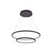 Fantasia ANNU pend. 2 rings  53W  SMD 3000K dimmable ø600+400mm Black