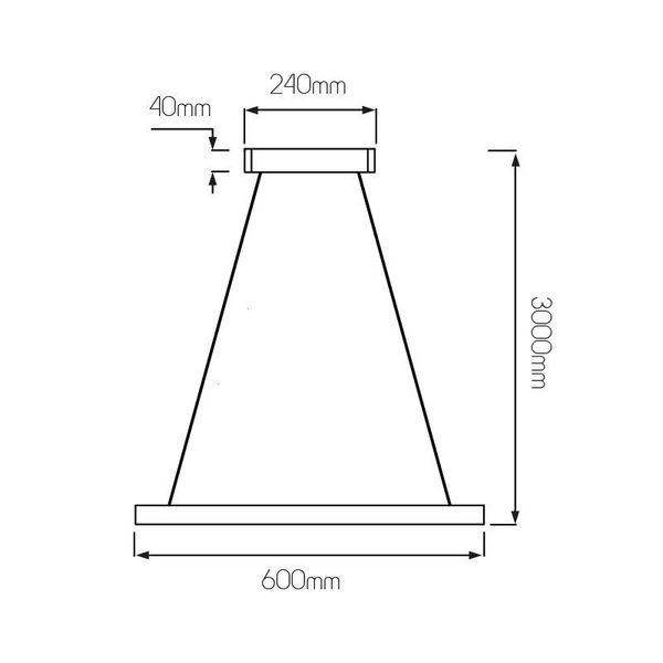 Fantasia GURI pendant 60x60 65W 3000K white dimmable