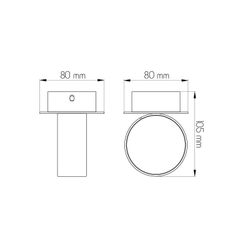 Fantasia NIC-NAC WALLLP 1XG9/2,5W LED AN.ALU 136/1+125