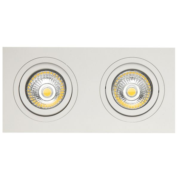 Fantasia ZOOM I 2L satin white/dim.glass LED 5W GU10 incl.