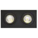 Fantasia ZOOM I 2L satin black/dim.glass LED 5W GU10 incl.