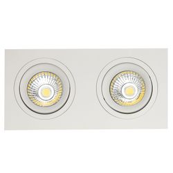 Fantasia ZOOM II 2L satin white/dim.glass LED 5W GU10 incl.