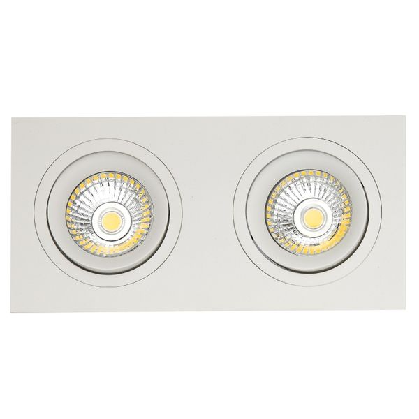 Fantasia ZOOM II 2L satin white/dim.glass LED 5W GU10 incl.